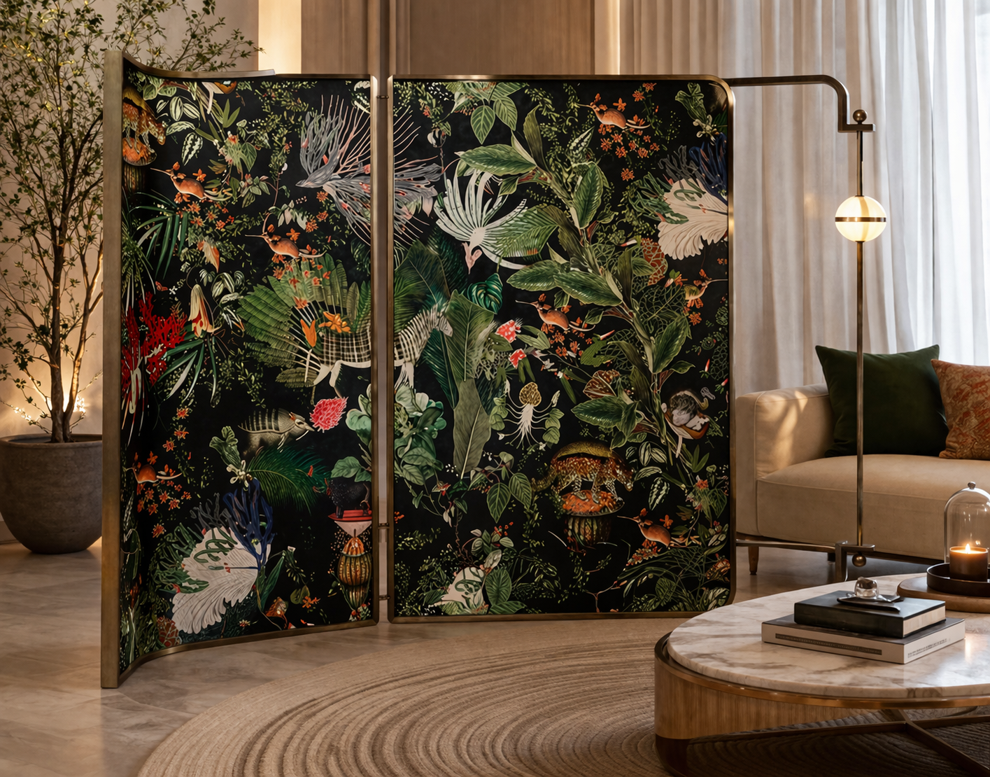 Botanical Arc Screen