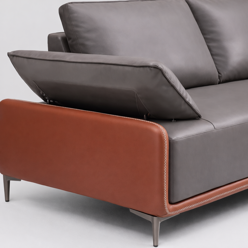 Aurelio Leather Sofa