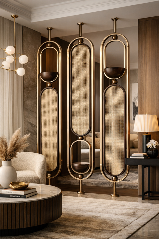 Art  glass partition