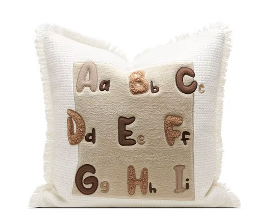 Designer Sofa Cushion "Alphabet"